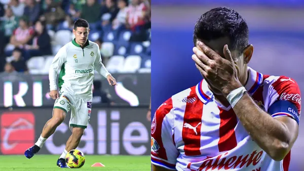 James dió una gran asistencia para adelantar al León vs Chivas | Foto: Especial