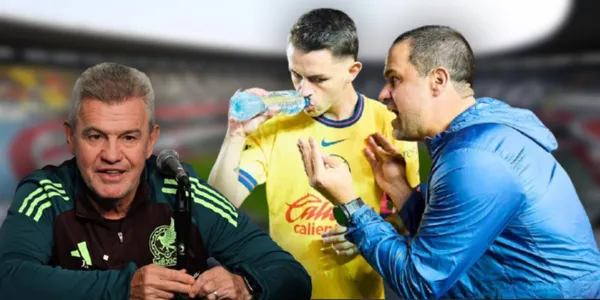 Javier Aguirre, Álvaro Fidalgo y André Jardine (Fuente: MEXSPORT)