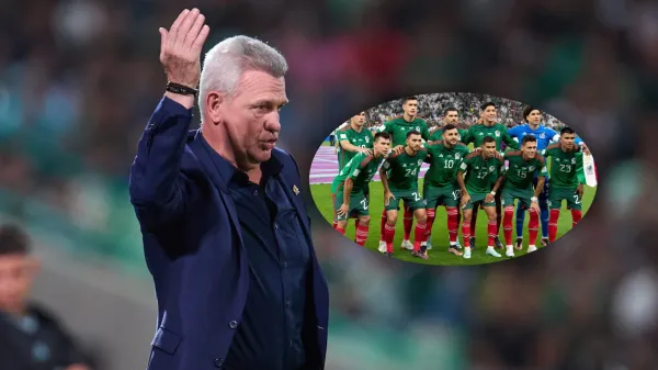 Javier Aguirre durante el cotejo de México ante Uruguay