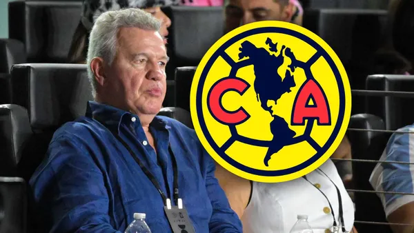 Javier Aguirre y escudo del Club América