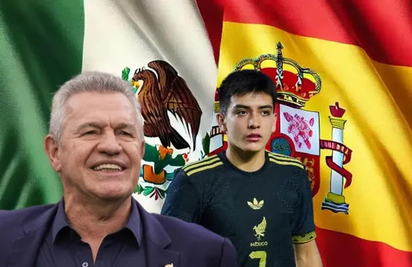 Javier Aguirre y Gilberto Mora/Foto Taxid.