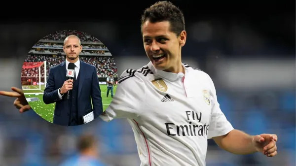 Javier Hernández en su etapa con el Real Madrid