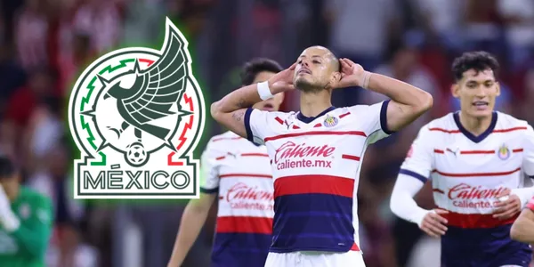 Javier Hernández festejando el triunfo de Chivas ante Atlas / Foto: Getty Images