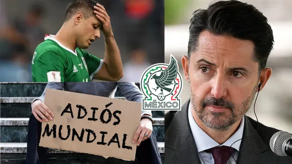 Javier Hernández recibe el golpe más bajo por parte de Yon de Luisa