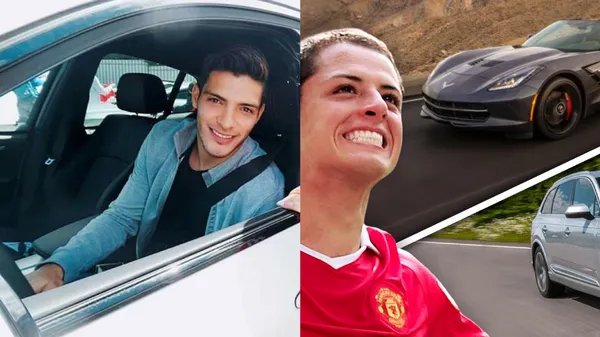 Javier Hernández tiene varios autos, a diferencia de Raúl Jimenez, quien tiene un auto útil y efectivo para su vida familiar.