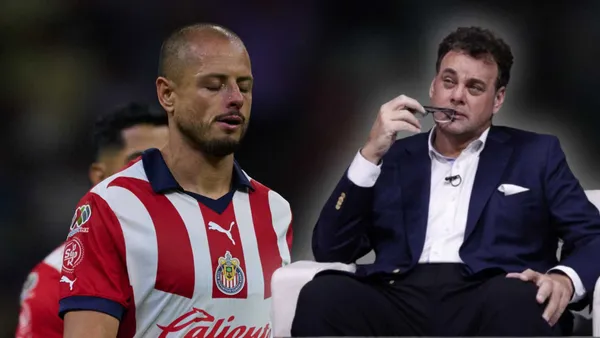 Javier Hernández y David Faitelson (Foto: MEXSPORT y TUDN)