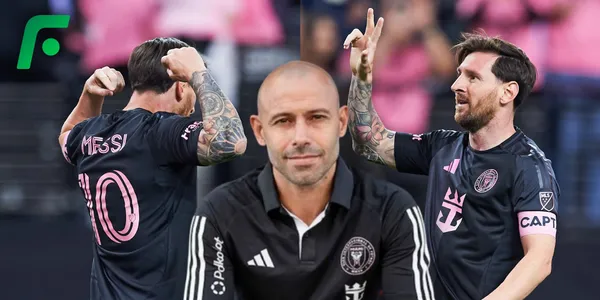 Javier Mascherano y Lionel Messi (Fuente: MEXSPORT)