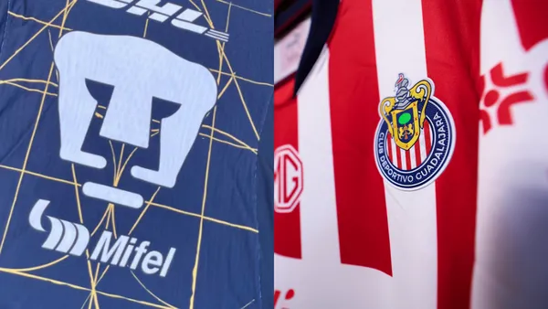 Jerseys de Pumas y Chivas | Fotos: @PumasMX y @Chivas