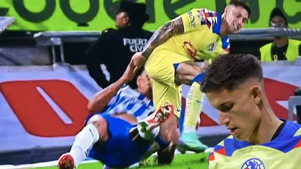Jesús Gallardo Podría tener una drástica sanción tras la lesión de Brian Rodríguez en el partido entre América y Monterrey