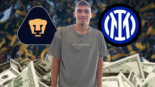 Johan Vásquez en su visita a Pumas / Foto: Agencias