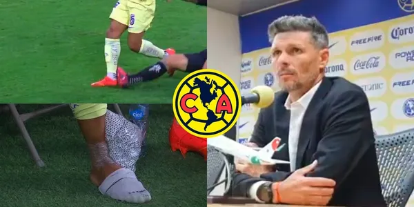 Jona Dos Santos entró de cambio y fue lesionado en cuestión de minutos.