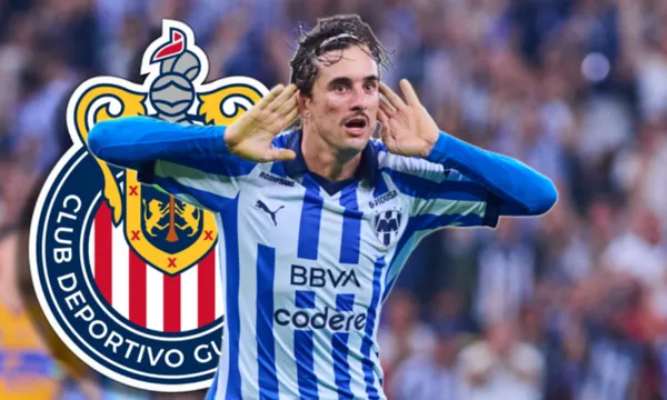 Jordi Cortizo festeja gol con el club Rayados de Monterrey (Fuente: Diario Esto)