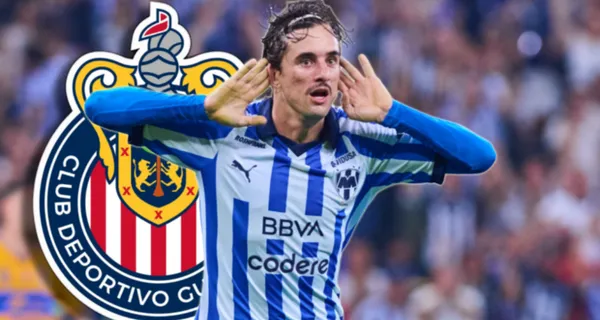 Jordi Cortizo festeja gol con la playera de Rayados (Fuente: Mexsports)