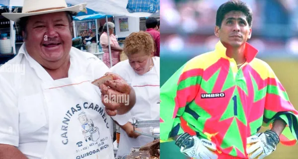 Jorge Campos en su momento cuestionó su trabajo como futbolista profesional, vistiendo la camiseta del Tri, ahora se dedica a la venta de tacos.