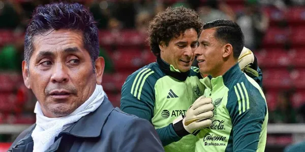 Jorge Campos junto a los porteros de México, Guillermo Ochoa y Luis Malagón / FOTO: MEXSPORT