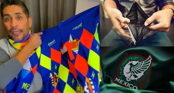Jorge Campos, literal, puso el hombro y apoyó al jugador con una camiseta para que sea vendida y así pueda obtener dinero.