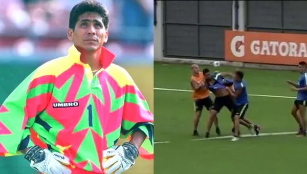 Jorge Campos se caracterizaba por una explosiva personalidad y con esta pelea lo demostró.