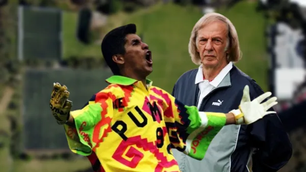 Jorge Campos y César Luis Menotti / Imagen: El heraldo de México