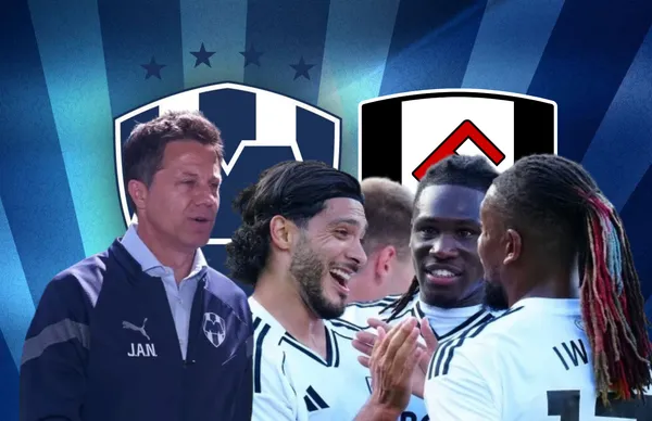 José Antonio Noriega, Raúl Jiménez y compañeros del Fulham/Foto Wallpapers.com