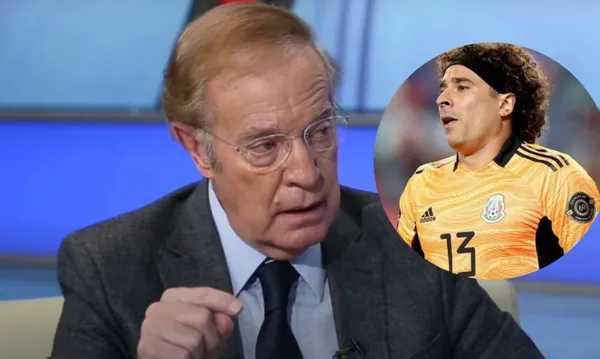 José Ramón Fernández en ESPN, a la derecha, Ochoa (Fuente ESPN y Mexsports)