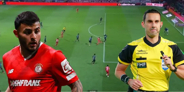 Jugada de Alexis Vega que fue anulada en el Toluca vs Chivas / Foto: Diario Marca