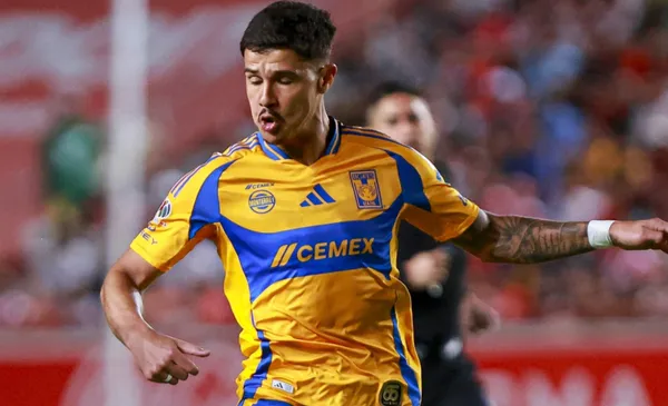 Jugador de Tigres busca una pelota (Fuente: Mexsports)