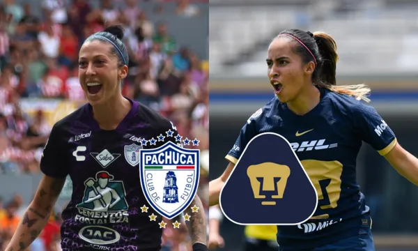 Jugadoras de Pahuca y Pumas en el campo de juego (Foto: Milenio)