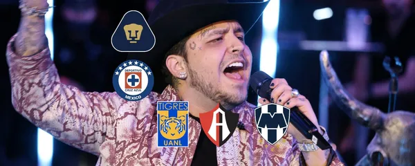 Jugadores de Chivas causan polémica al asistir al concierto de Christian Nodal aunque el cantante es seguidor de otro equipo.