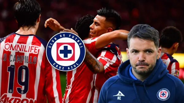 Jugadores de Chivas y Nicolás Larcamón