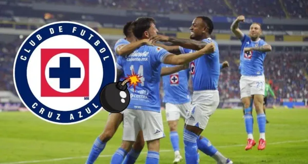 Jugadores de Cruz Azul festejan victoria ante Atlas (Fuente: Mexsports)