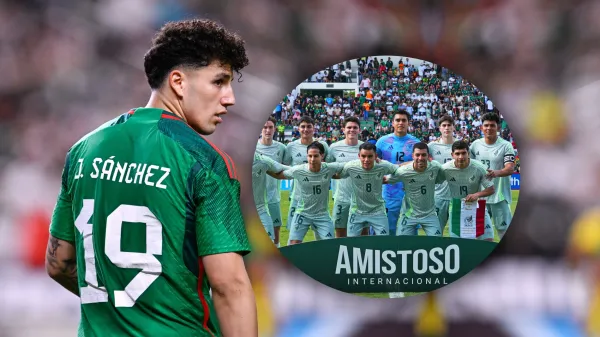 Jugadores de la Selección Mexicana durante el amistoso ante Bolivia