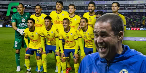 Jugadores de la Sub-23 del América y Jardine (Fuente: MEXSPORT)