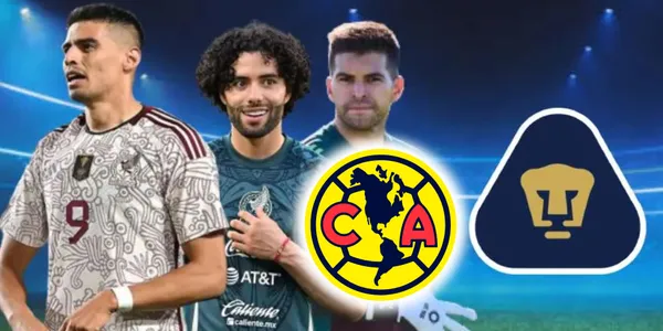 Jugadores de Pumas en la Selección Mexicana (Fuente: MEXSPORT)