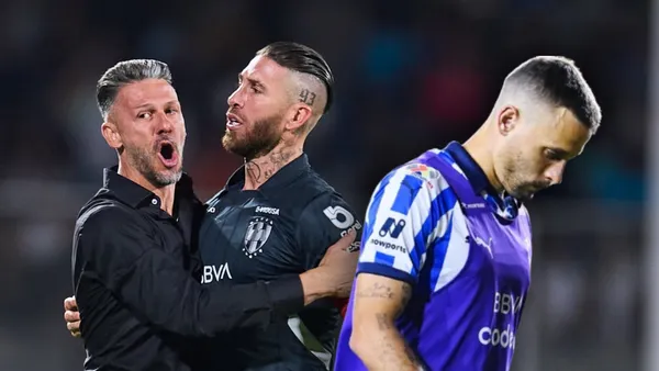 Jugadores de Rayados y Martín Demichelis (Foto: MEXSPORT)