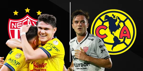 Jugadores del América junto a Agustín Palavecino / FOTO JUAN FÚTBOL