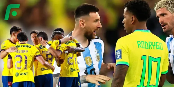 Jugadores del América, Lionel Messi y Rodrygo (Fuente: MEXSPORT)