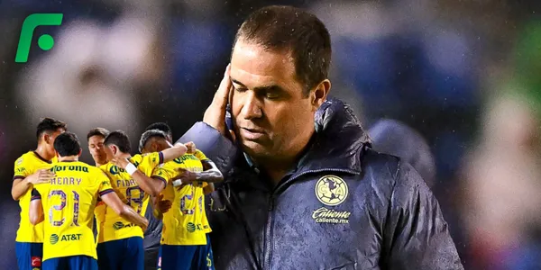 Jugadores del América y André Jardine (Fuente: MEXSPORT)