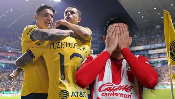 Jugadores del América y Chivas (Foto: MEXSPORT)