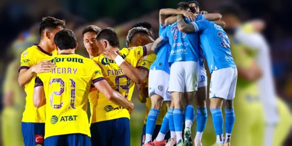 Jugadores del América y Cruz Azul (Fuente: MEXSPORT)