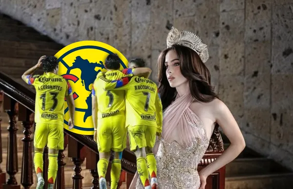 Jugadores del América y Fátima Bosch/Foto Instagram.