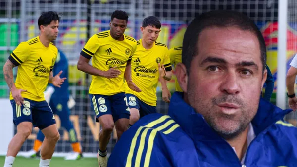 Jugadores del Club América y André Jardine