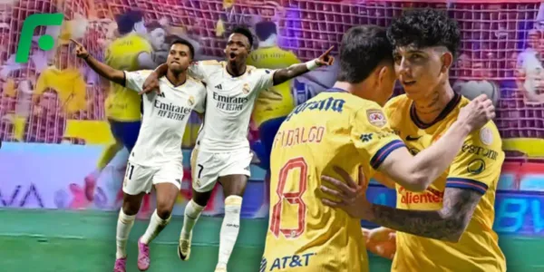 Jugadores del Real Madrid y del América (Fuente: BBC / MEXSPORT)