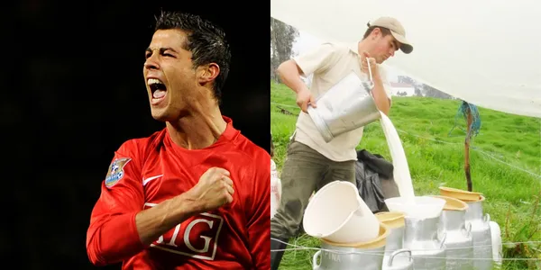 Jugó con el crack portugués y en 2015 decidió dejar el fútbol. Ahora vende leche