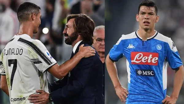 Juventus con Andrea Pirlo y Cristiano Ronaldo le quieren perjudicar a Hirving Lozano.