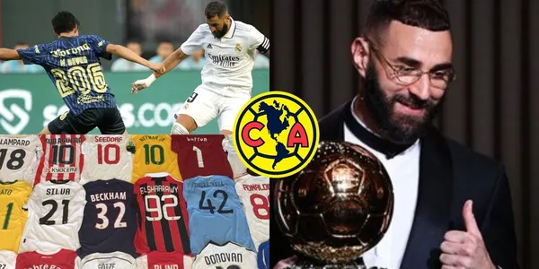 Karim Benzema, ganador del Balón de Oro, tiene la camiseta de un polémico jugador del Club América.
