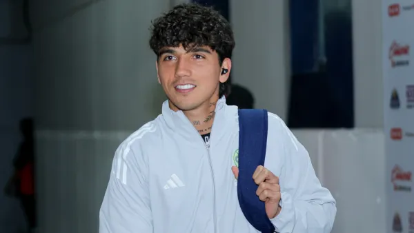 Kevin Álvarez previo a un cotejo del América