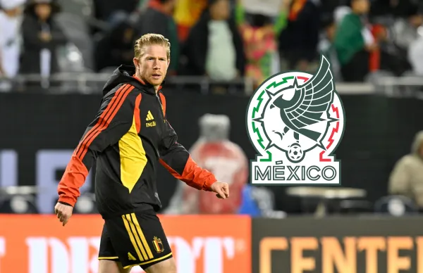 Kevin De Bruyne fue titular y capitán en el duelo ante la Selección de México de este martes.