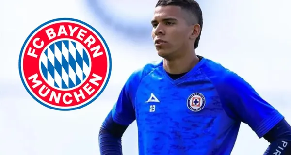 Kevin Mier en una práctica de Cruz Azul (Fuente: Antena 2)