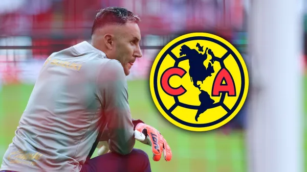 Keylor Navas durante el calentiamiento con Pumas