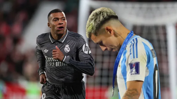 Kylian Mbappé en el Real Madrid y Gianluca Prestianni con la selección argentina Sub-20